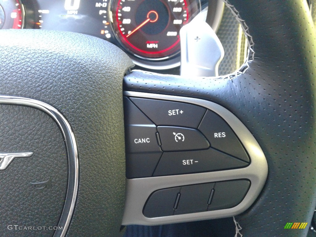 2019 Dodge Charger SRT Hellcat Black Steering Wheel Photo #135983659