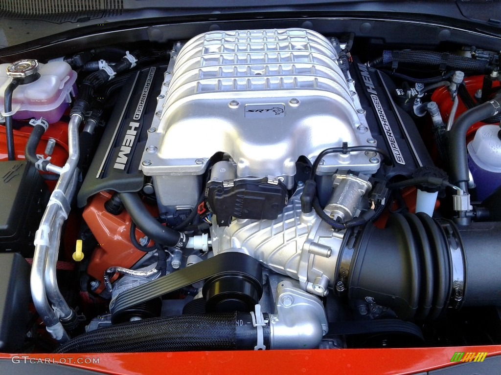 2019 Dodge Charger SRT Hellcat 6.2 Liter Supercharged HEMI OHV 16-Valve VVT V8 Engine Photo #135984146