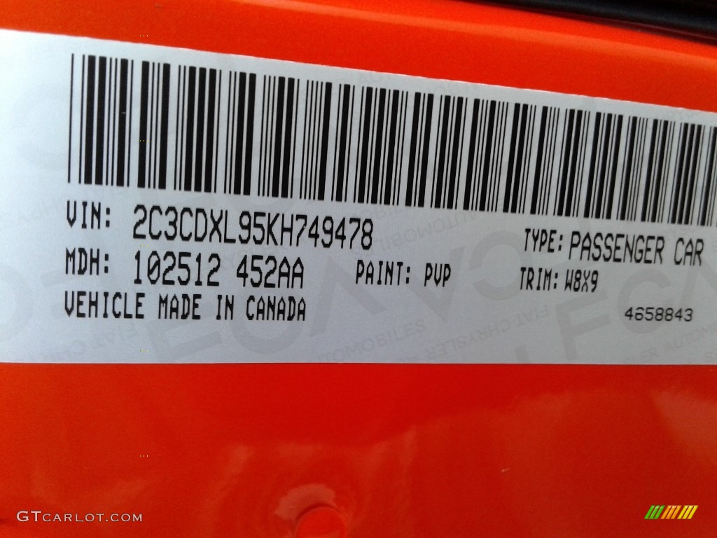 2019 Charger Color Code PVP for Go Mango Photo #135984201