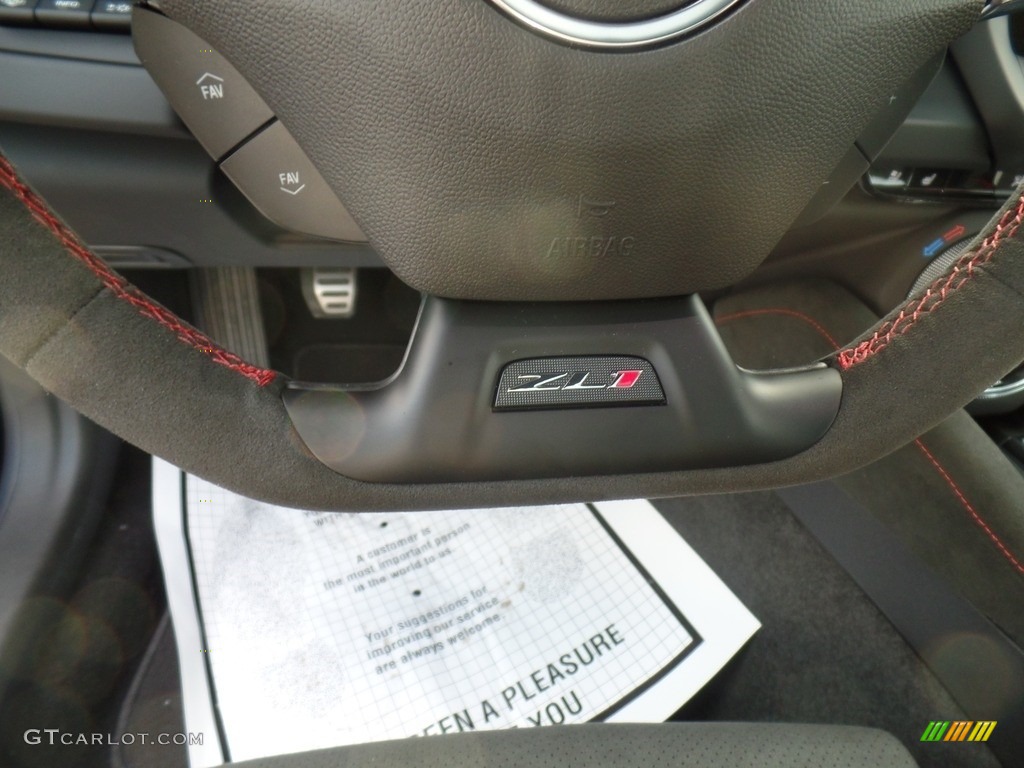 2020 Chevrolet Camaro ZL1 Coupe Jet Black Steering Wheel Photo #135986747