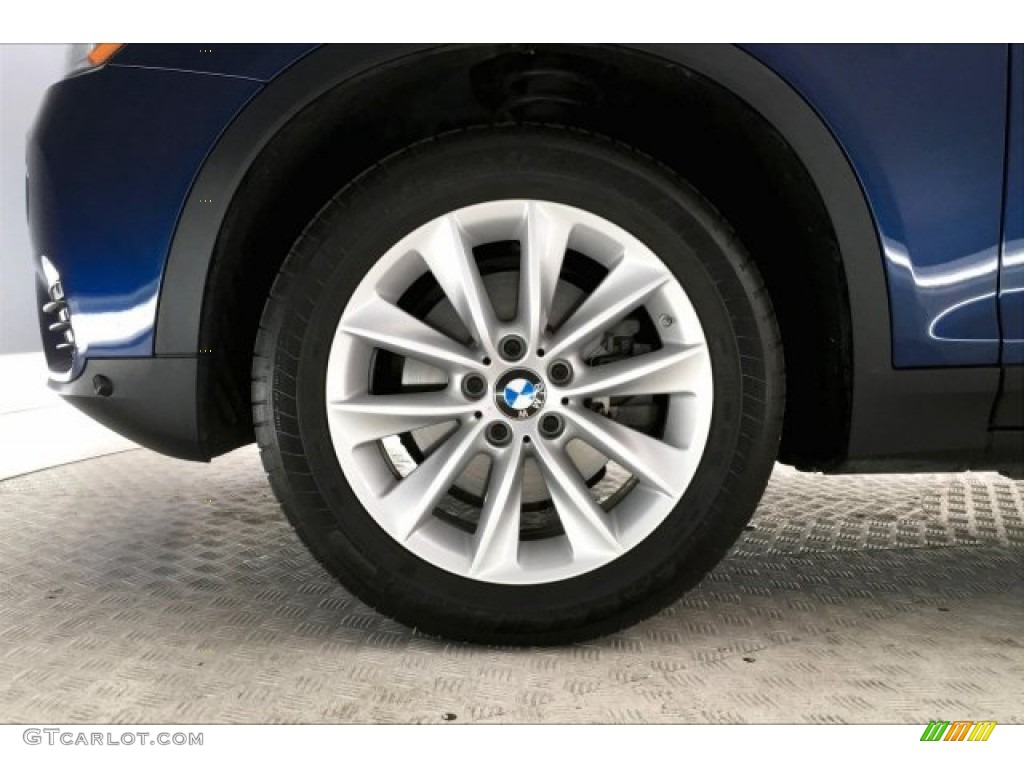 2017 X3 xDrive28i - Deep Sea Blue Metallic / Ivory White w/Red contrast stitching photo #8