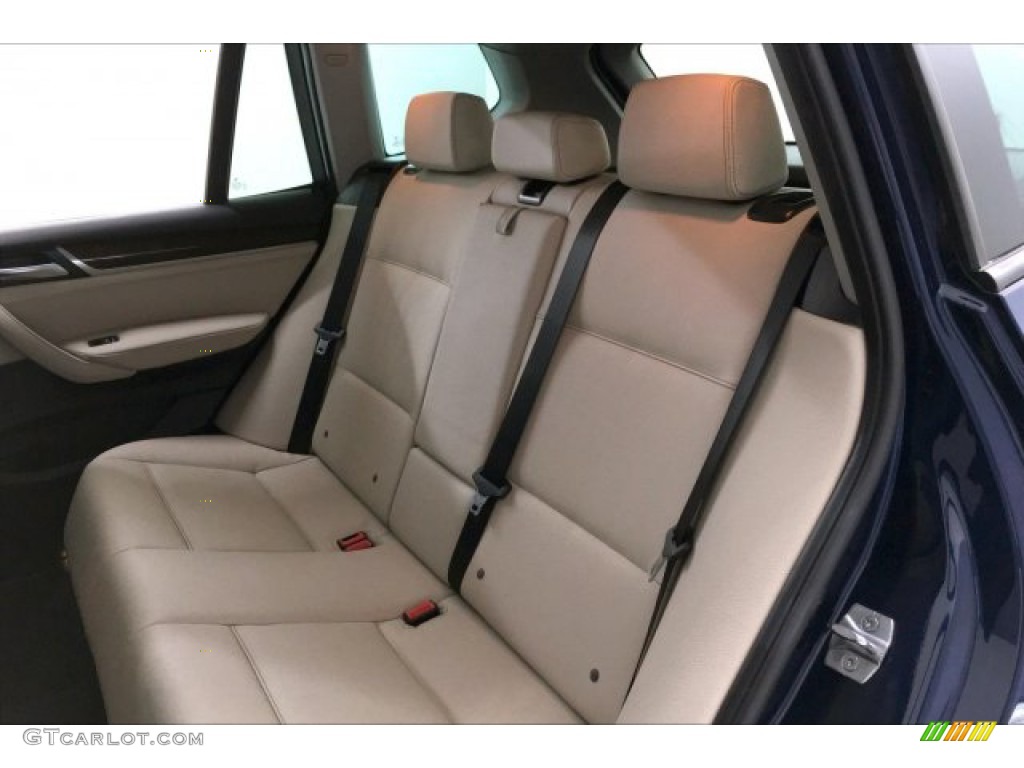 2017 X3 xDrive28i - Deep Sea Blue Metallic / Ivory White w/Red contrast stitching photo #33