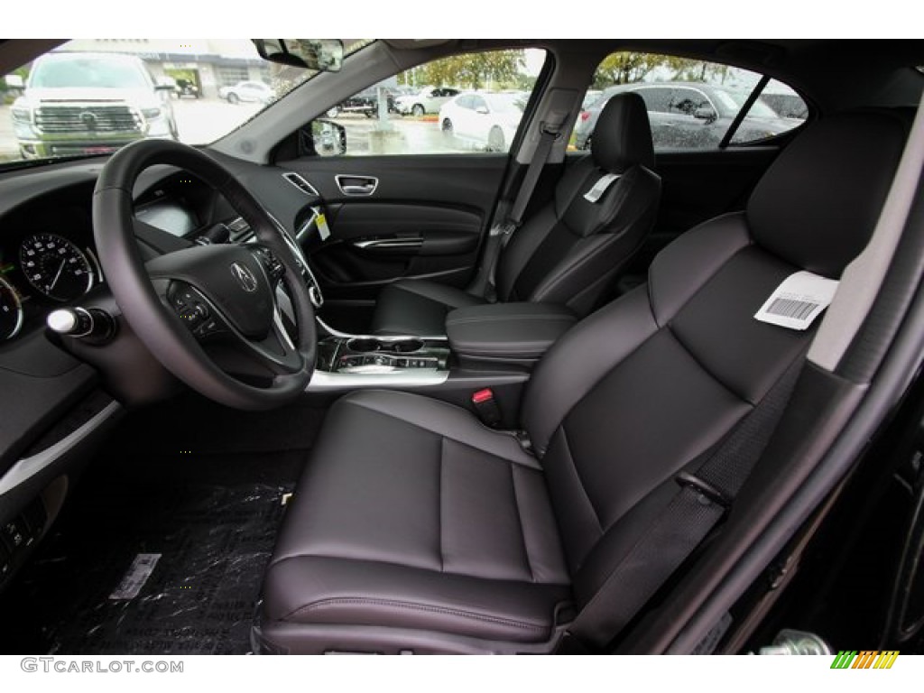 Ebony Interior 2020 Acura TLX V6 Sedan Photo #135992621
