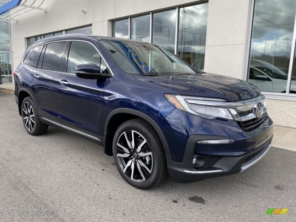 Obsidian Blue Pearl 2020 Honda Pilot Touring AWD Exterior Photo #135994727