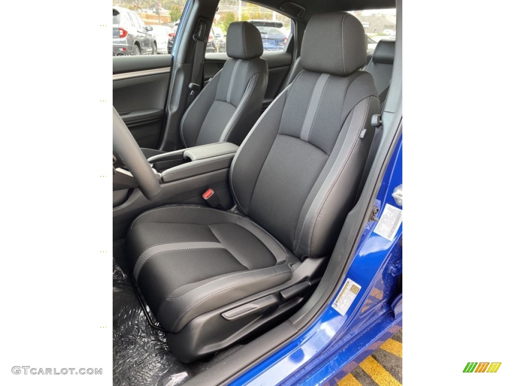 2020 Civic Sport Sedan - Aegean Blue Metallic / Black photo #14