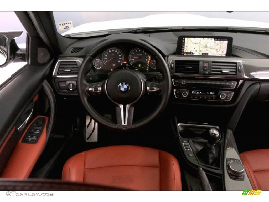 2018 M3 Sedan - Alpine White / Sakhir Orange/Black photo #4