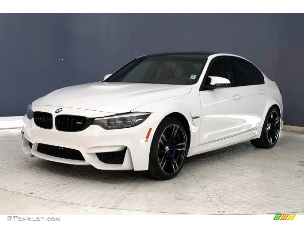 2018 M3 Sedan - Alpine White / Sakhir Orange/Black photo #12