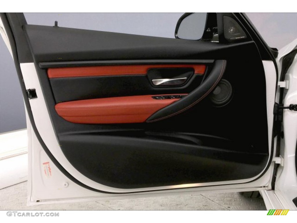 2018 M3 Sedan - Alpine White / Sakhir Orange/Black photo #21