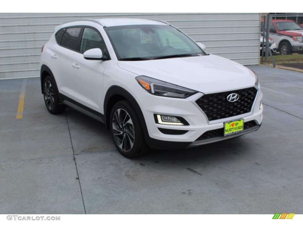 2020 Tucson Sport - Cream White Pearl / Gray photo #2