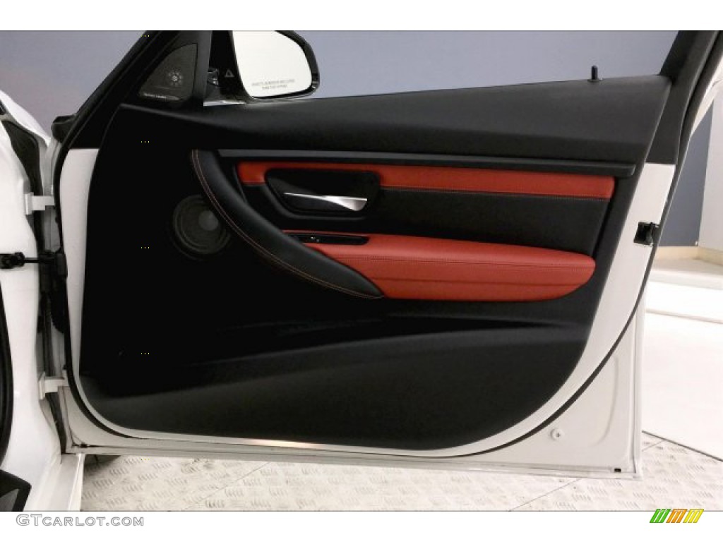 2018 M3 Sedan - Alpine White / Sakhir Orange/Black photo #25