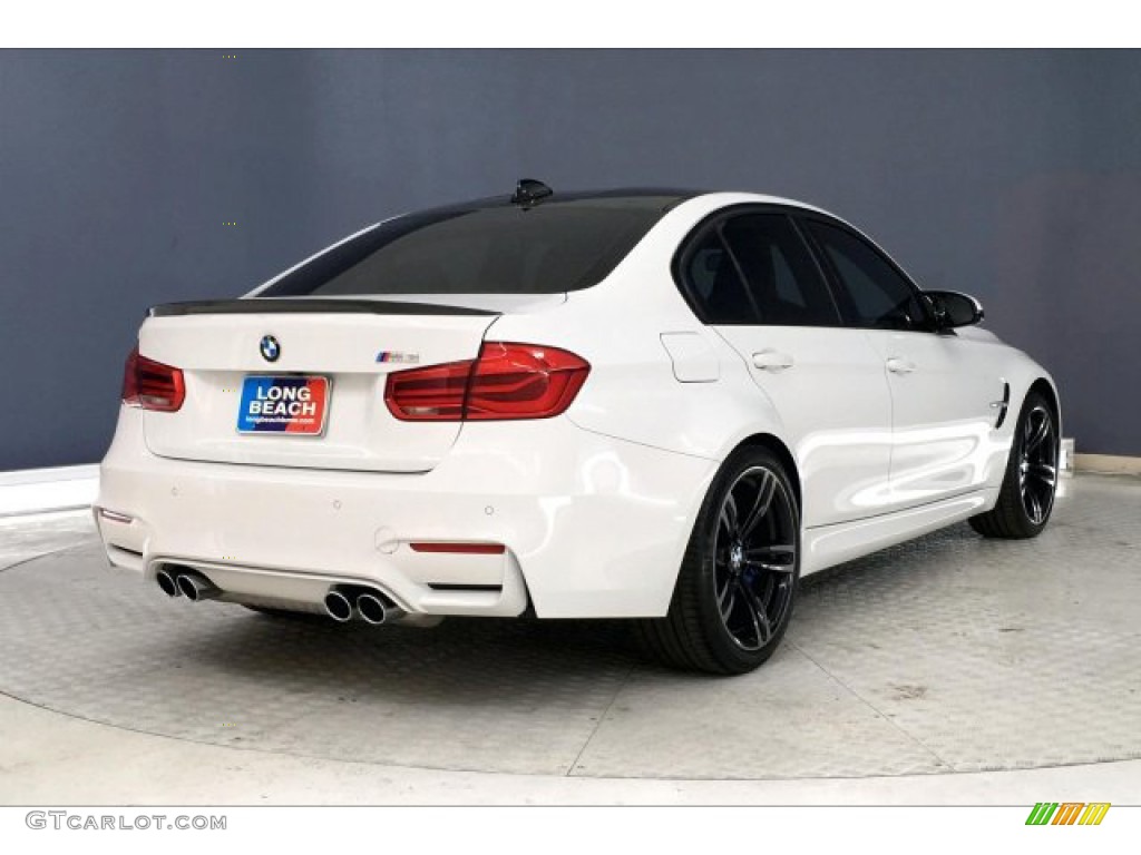 2018 M3 Sedan - Alpine White / Sakhir Orange/Black photo #29