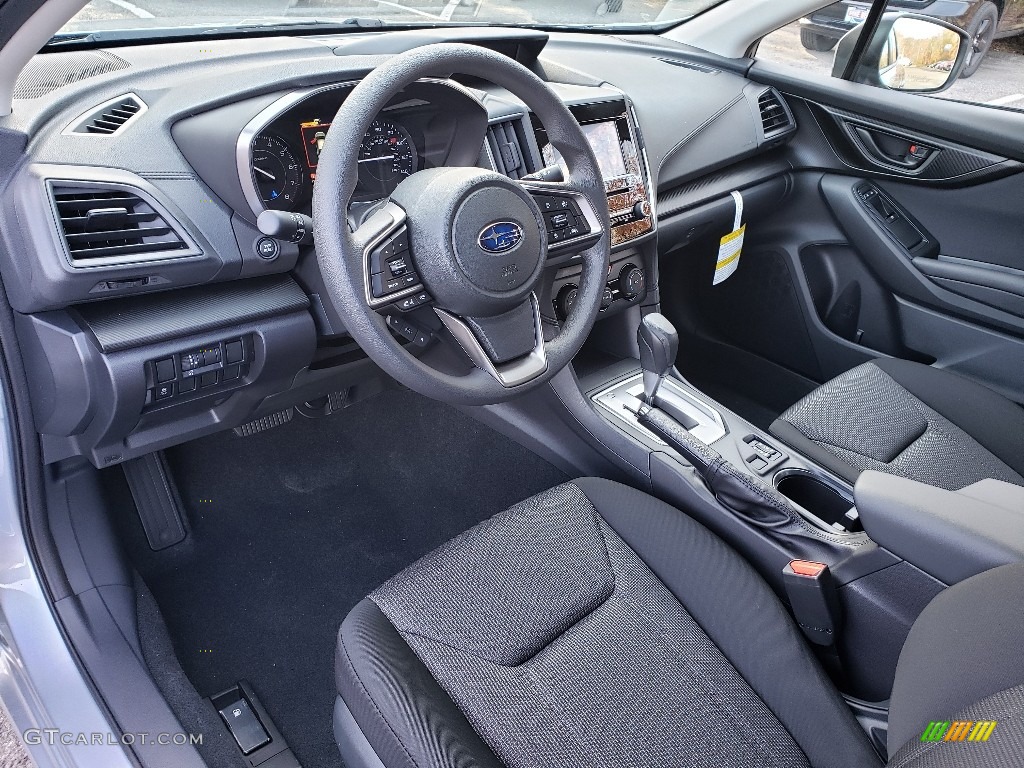 Black Interior 2020 Subaru Impreza Premium 5-Door Photo #136000758