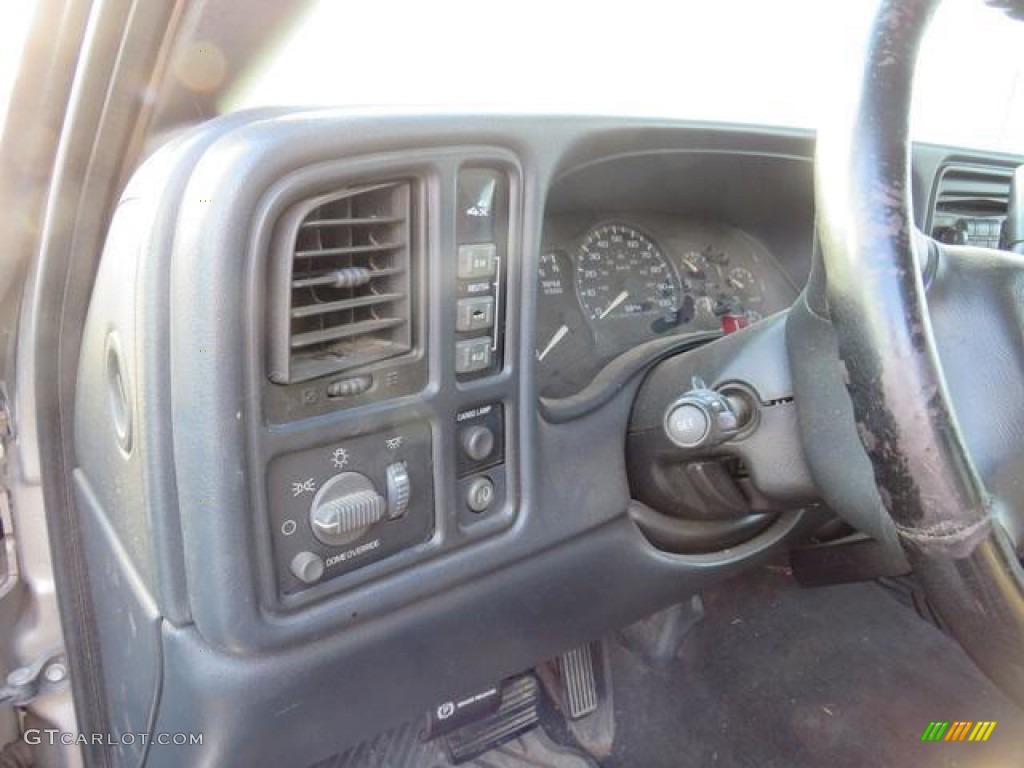 2002 Silverado 2500 LS Extended Cab 4x4 - Medium Charcoal Gray Metallic / Graphite photo #11