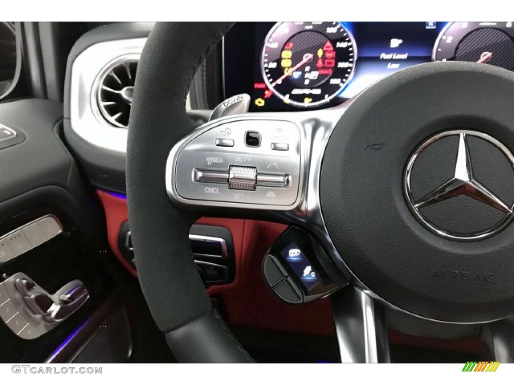 2020 Mercedes-Benz G 63 AMG designo Classic Red/Black Steering Wheel Photo #136005569