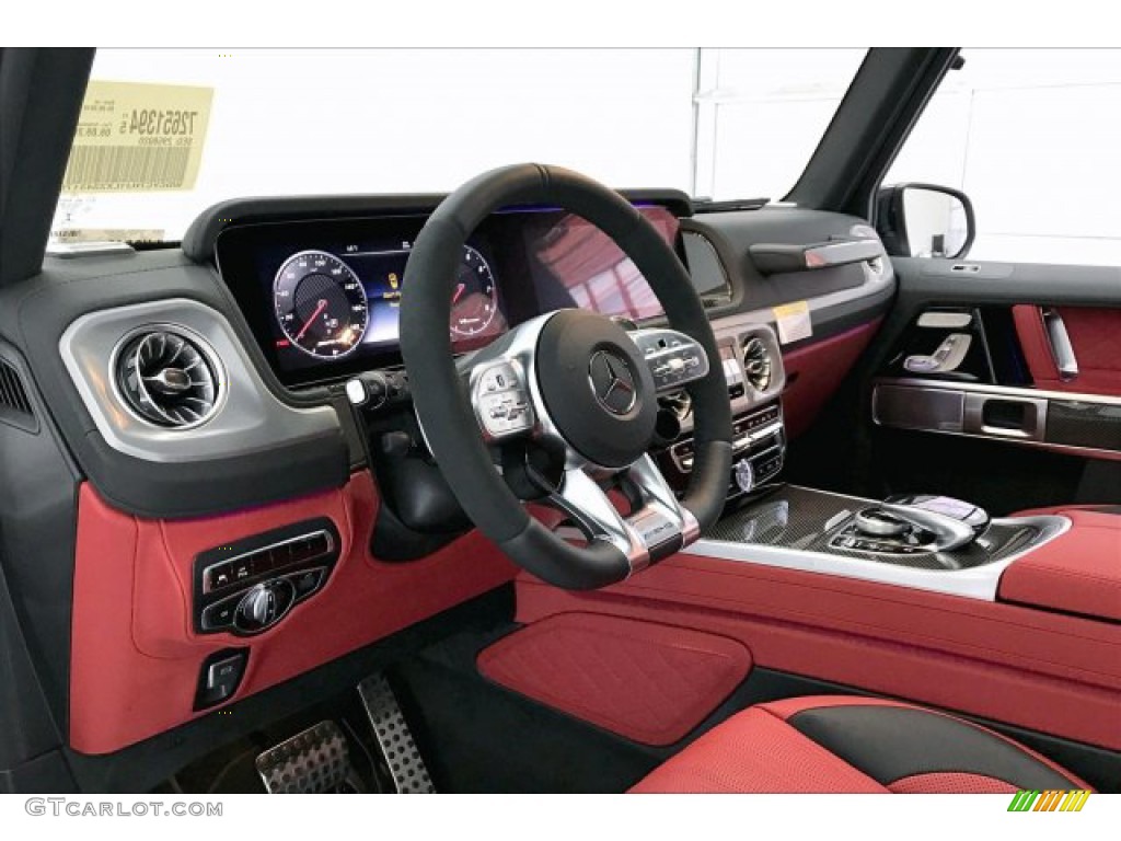 2020 Mercedes-Benz G 63 AMG designo Classic Red/Black Dashboard Photo #136005656