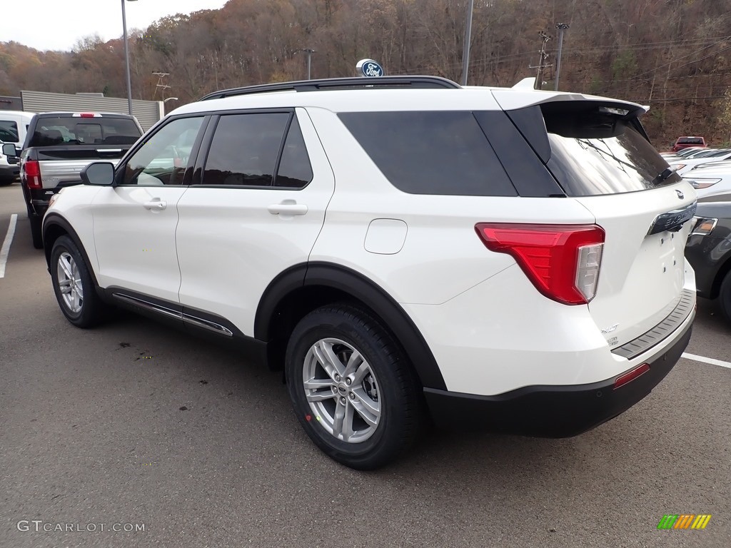 2020 Explorer XLT 4WD - Star White Metallic Tri-Coat / Ebony photo #6