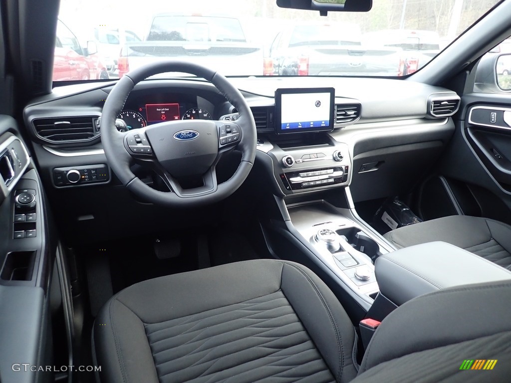 Ebony Interior 2020 Ford Explorer XLT 4WD Photo #136007623