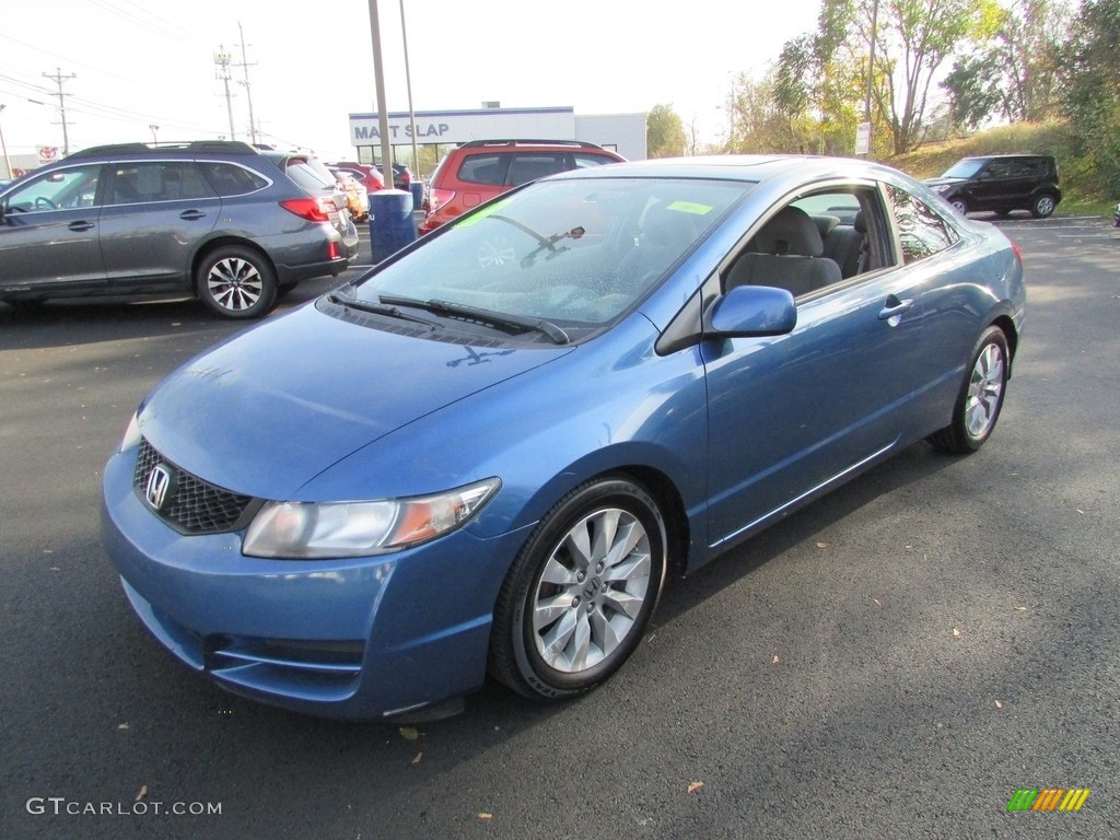 2010 Civic EX Coupe - Royal Blue Pearl / Gray photo #2