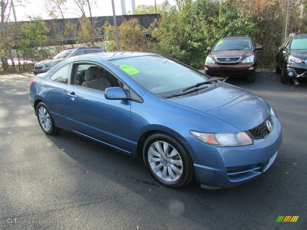 2010 Civic EX Coupe - Royal Blue Pearl / Gray photo #4