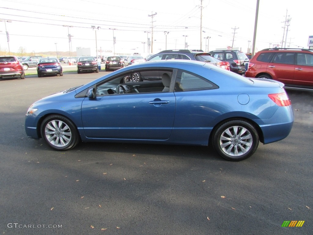 2010 Civic EX Coupe - Royal Blue Pearl / Gray photo #9