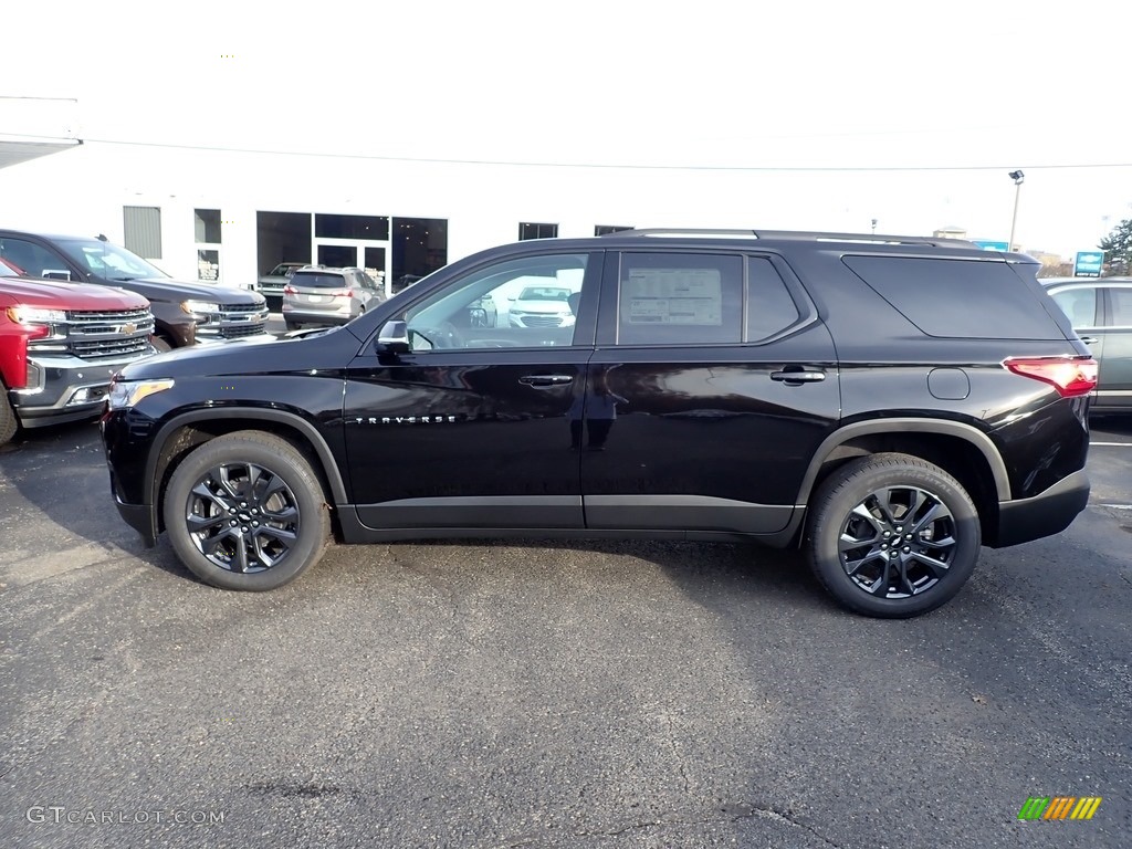 Mosaic Black Metallic 2020 Chevrolet Traverse RS AWD Exterior Photo #136008313