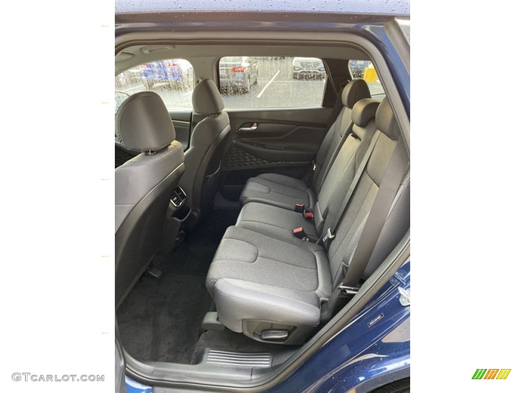Black Interior 2020 Hyundai Santa Fe SE AWD Photo #136010386