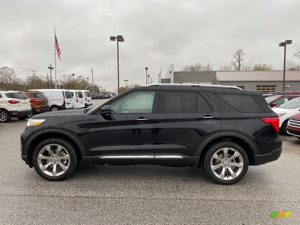 2020 Explorer Platinum 4WD - Agate Black Metallic / Ebony photo #2