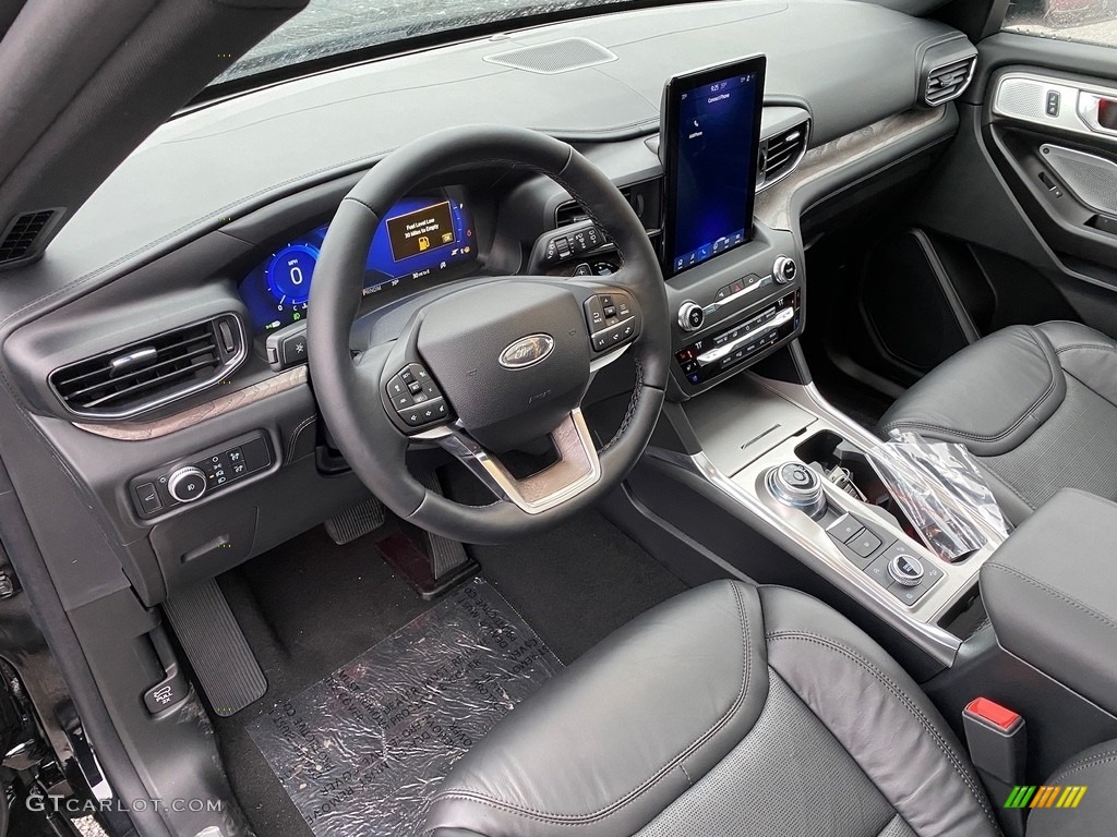 Ebony Interior 2020 Ford Explorer Platinum 4WD Photo #136011694