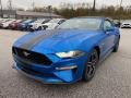 Velocity Blue 2020 Ford Mustang GT Premium Convertible Exterior