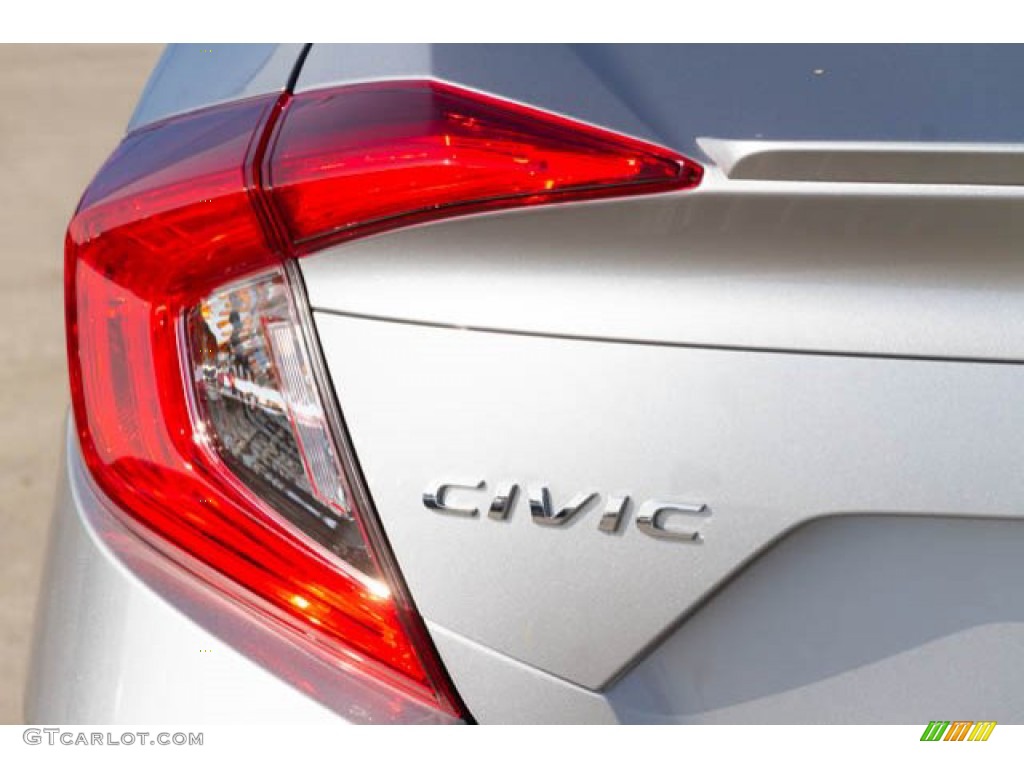 2019 Civic EX Sedan - Lunar Silver Metallic / Black photo #10