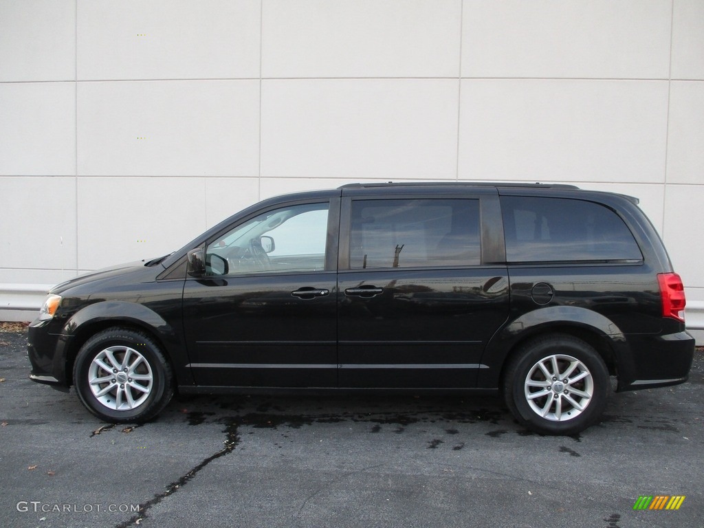 2013 Grand Caravan SXT - Brilliant Black Crystal Pearl / Black/Light Graystone photo #2