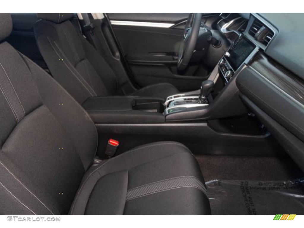 Black Interior 2019 Honda Civic EX Sedan Photo #136012501