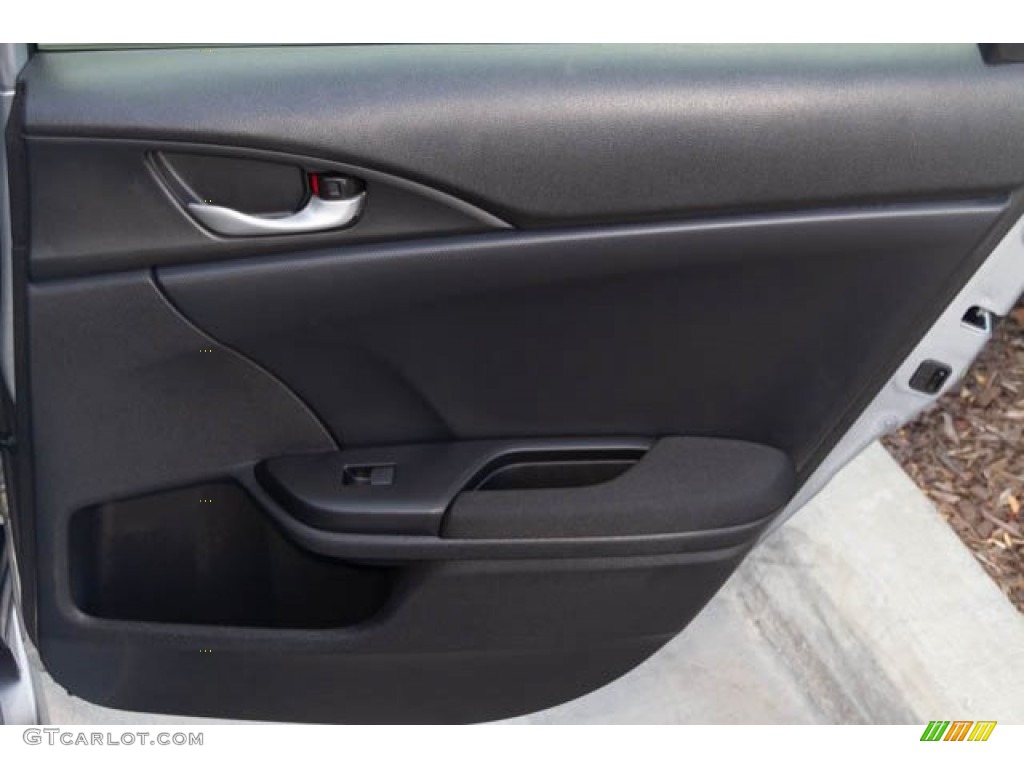 2019 Honda Civic EX Sedan Black Door Panel Photo #136012657