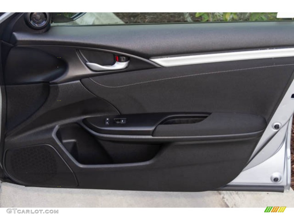 2019 Honda Civic EX Sedan Black Door Panel Photo #136012672