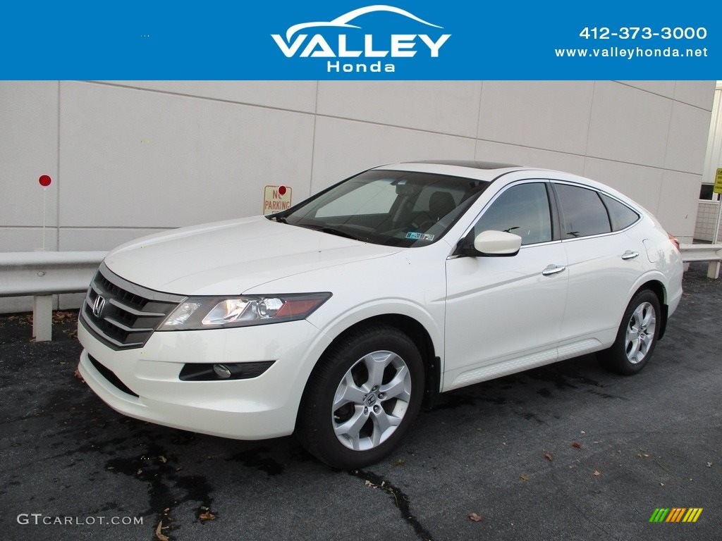 2012 Accord Crosstour EX-L 4WD - White Diamond Pearl / Black photo #1