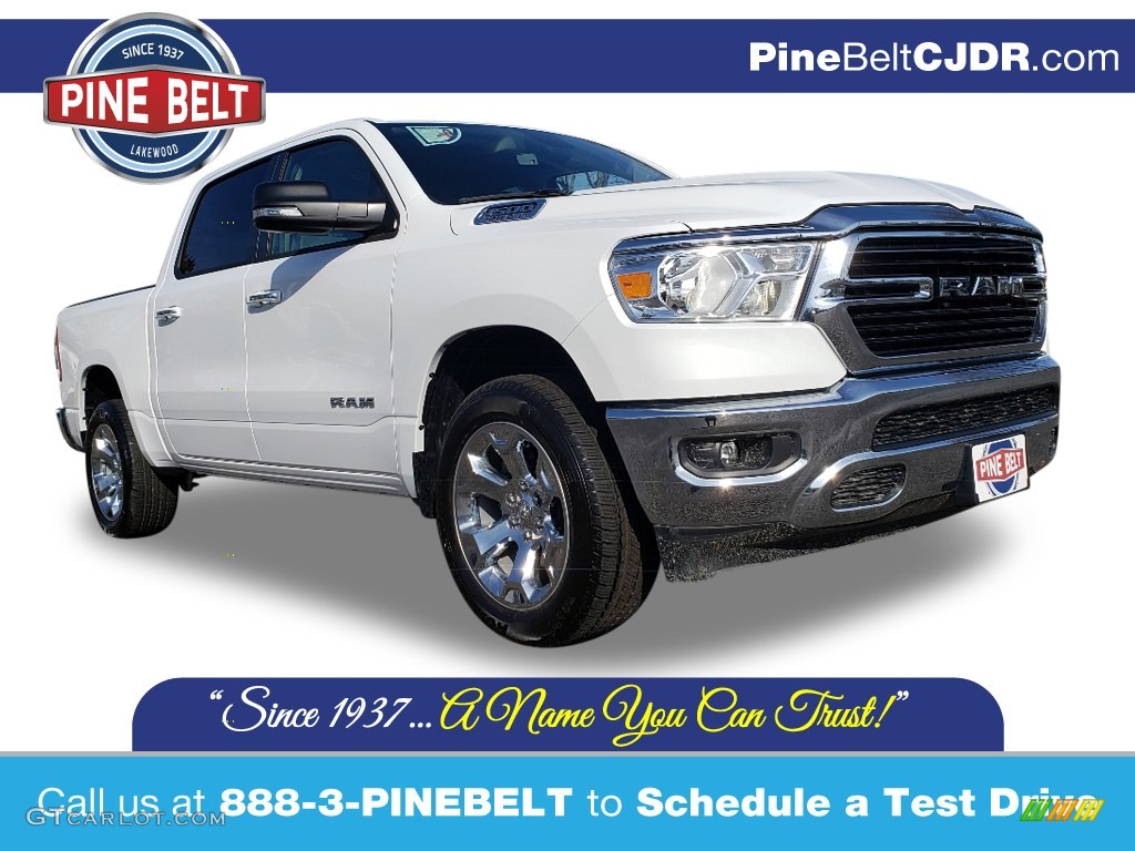 2020 1500 Big Horn Crew Cab 4x4 - Bright White / Black/Diesel Gray photo #1
