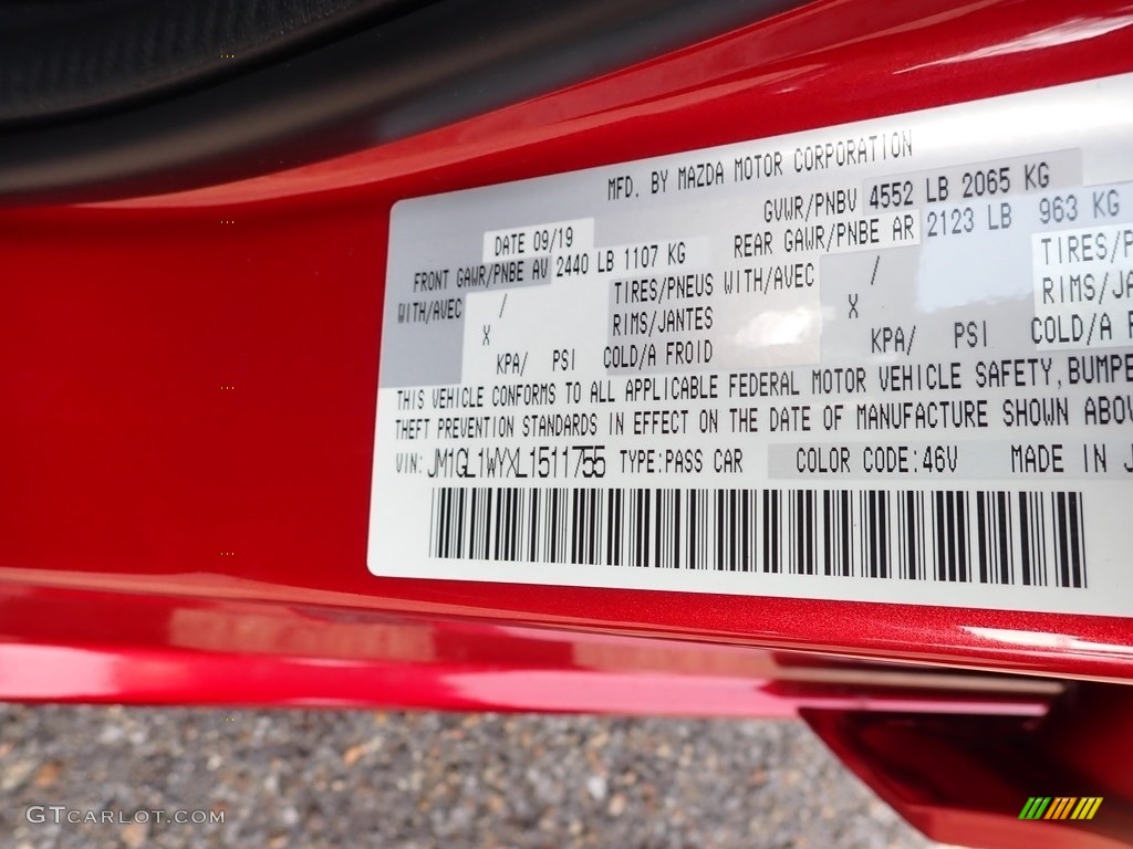 2020 Mazda Mazda6 Grand Touring Reserve Color Code Photos