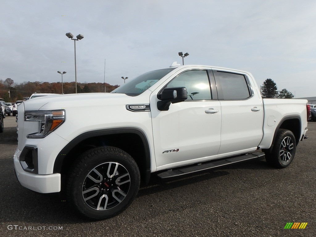 Summit White 2020 GMC Sierra 1500 AT4 Crew Cab 4WD Exterior Photo #136014997