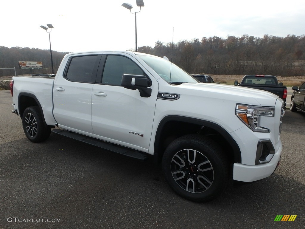 Summit White 2020 GMC Sierra 1500 AT4 Crew Cab 4WD Exterior Photo #136015054