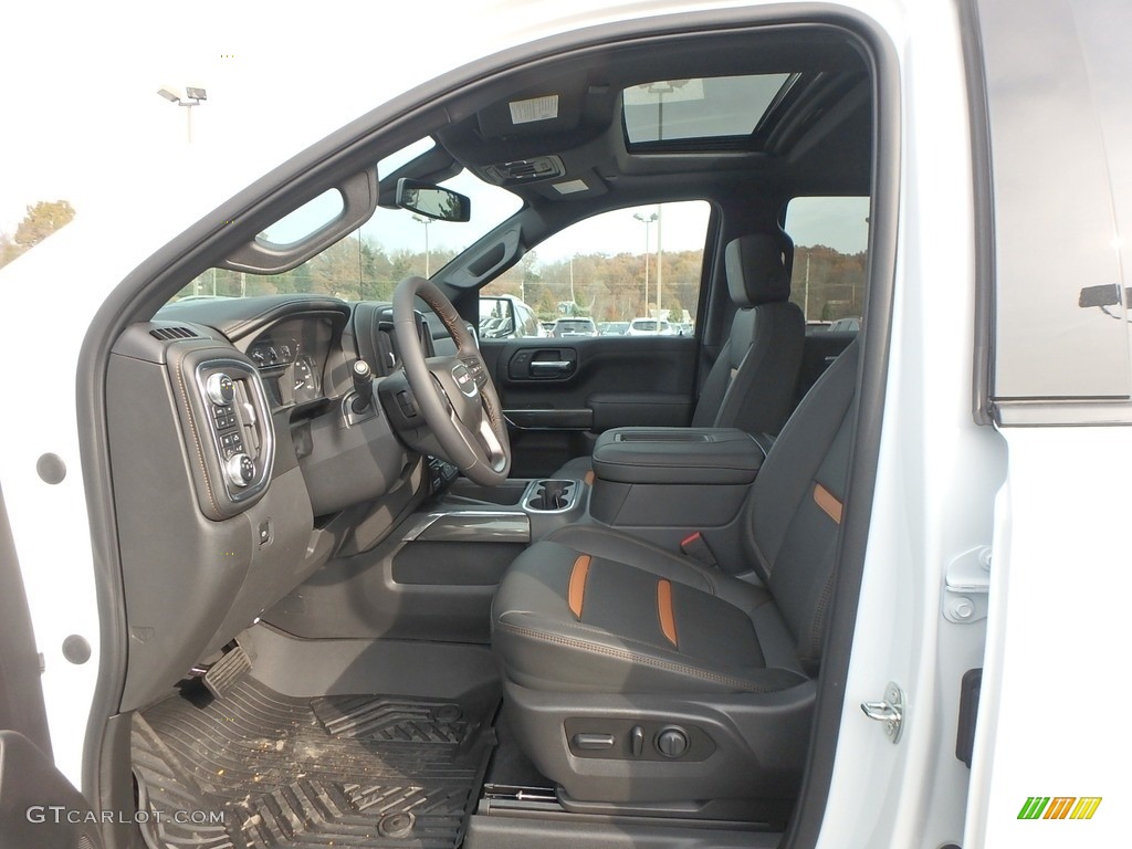 Jet Black Interior 2020 GMC Sierra 1500 AT4 Crew Cab 4WD Photo #136015303