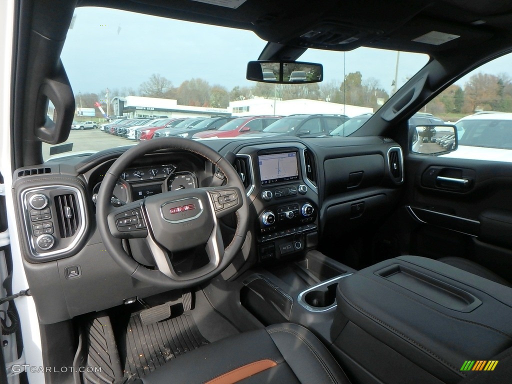 Jet Black Interior 2020 GMC Sierra 1500 AT4 Crew Cab 4WD Photo #136015357