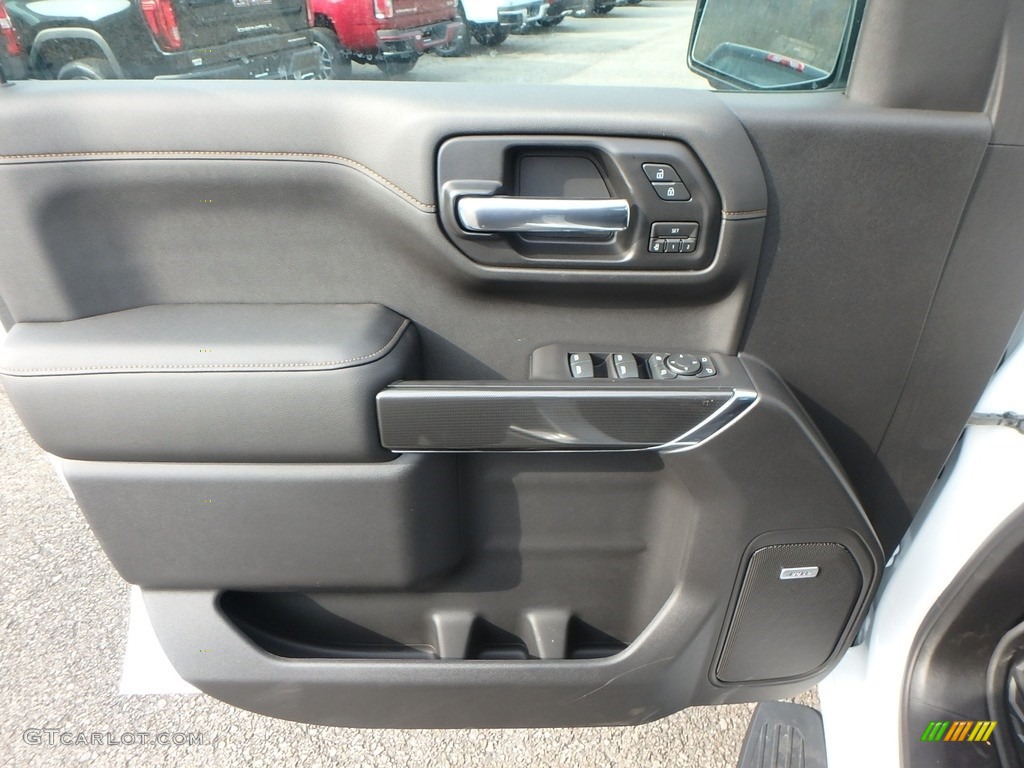 2020 GMC Sierra 1500 AT4 Crew Cab 4WD Jet Black Door Panel Photo #136015390