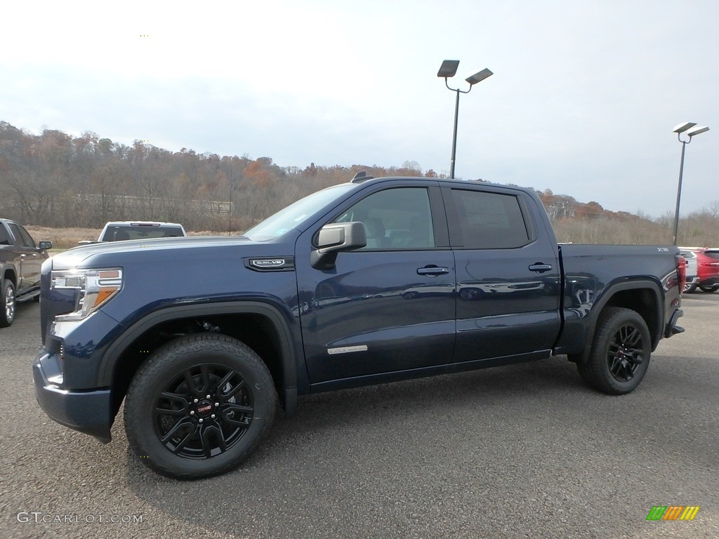 2020 Sierra 1500 Elevation Crew Cab 4WD - Pacific Blue Metallic / Jet Black photo #1