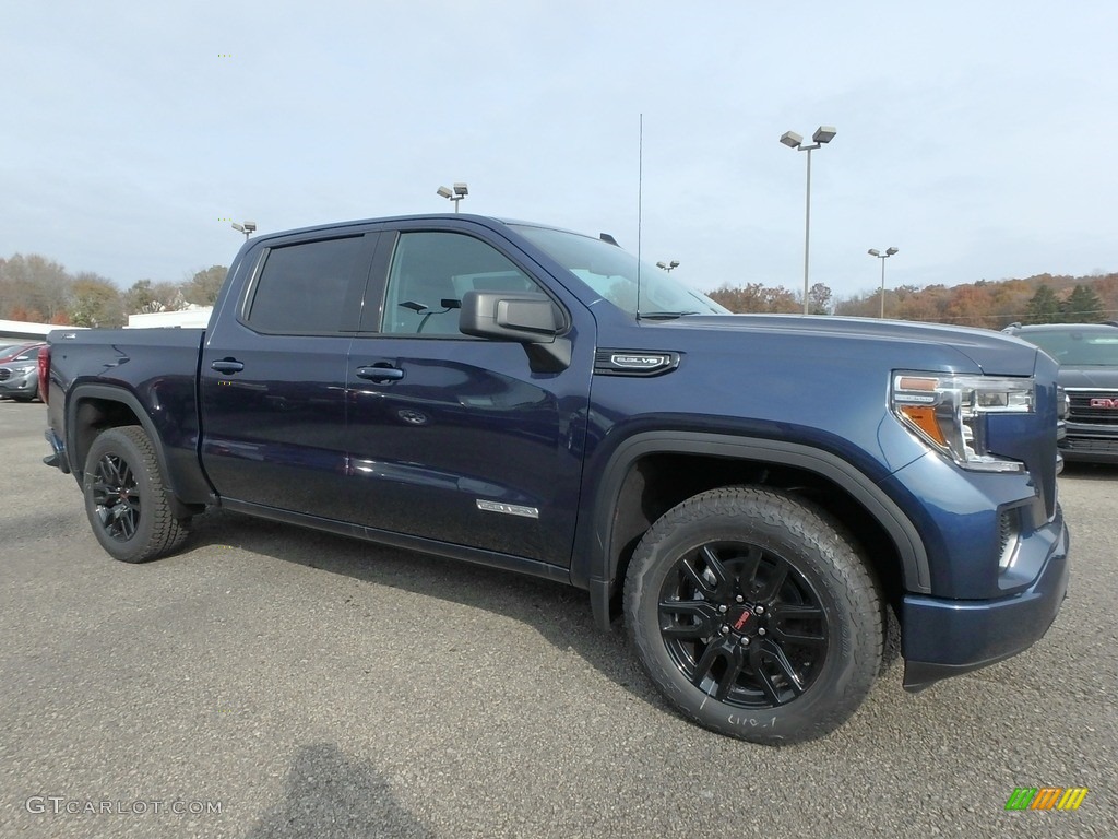 Pacific Blue Metallic 2020 GMC Sierra 1500 Elevation Crew Cab 4WD Exterior Photo #136015624