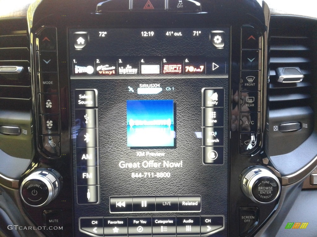 2019 Ram 2500 Laramie Longhorn Mega Cab 4x4 Controls Photo #136017625