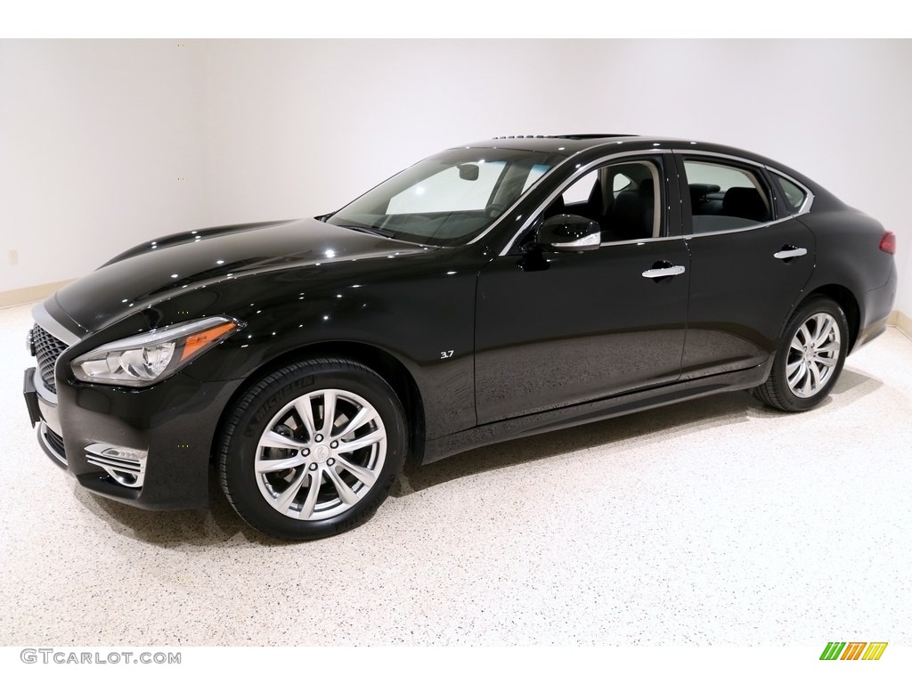 Black Obsidian 2019 Infiniti Q70 3.7X LUXE Exterior Photo #136017754
