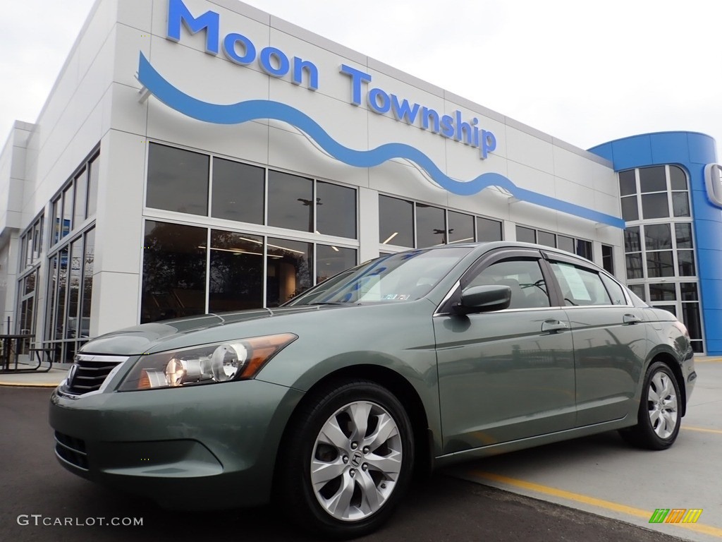 2009 Accord EX Sedan - Mystic Green Metallic / Black photo #1