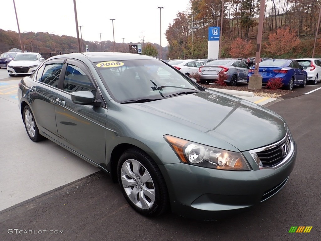 2009 Accord EX Sedan - Mystic Green Metallic / Black photo #7
