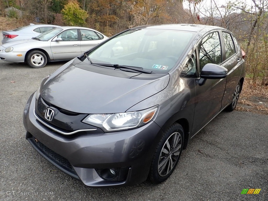 Modern Steel Metallic 2017 Honda Fit EX Exterior Photo #136018960