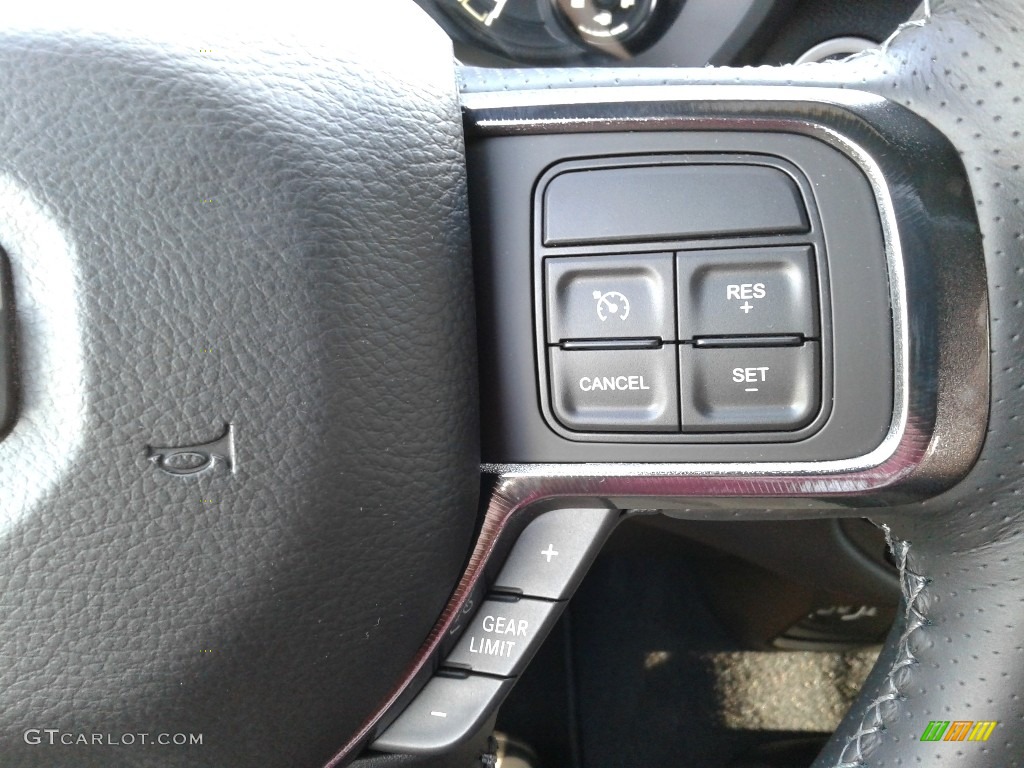 2019 Ram 2500 Power Wagon Crew Cab 4x4 Black/Diesel Gray Steering Wheel Photo #136019491